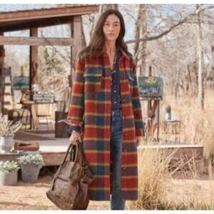 Sundance Multicolor Plaid Trench Coat
